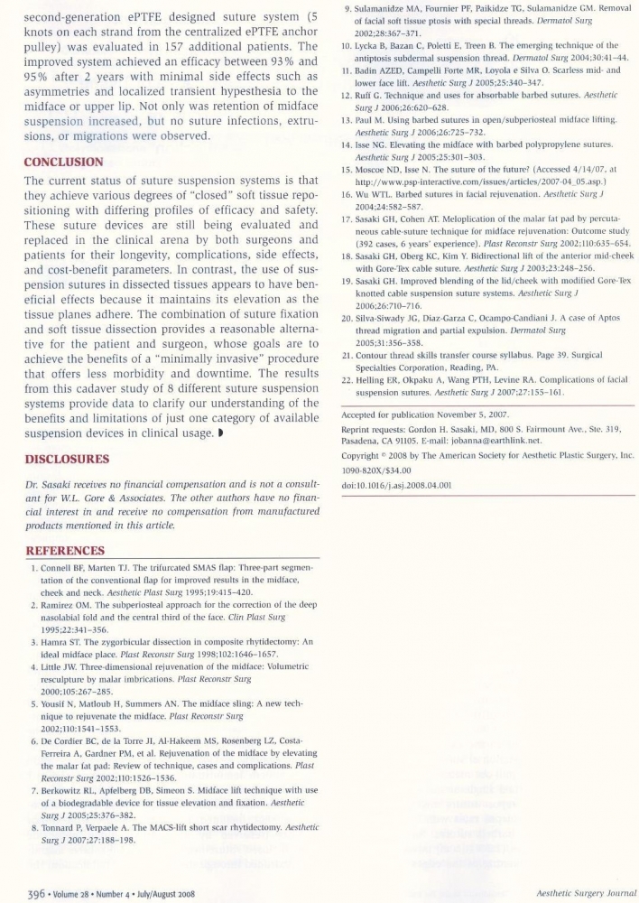 Aesthetic Surgery Journal Volume 28, Issue 4, Jul 2008