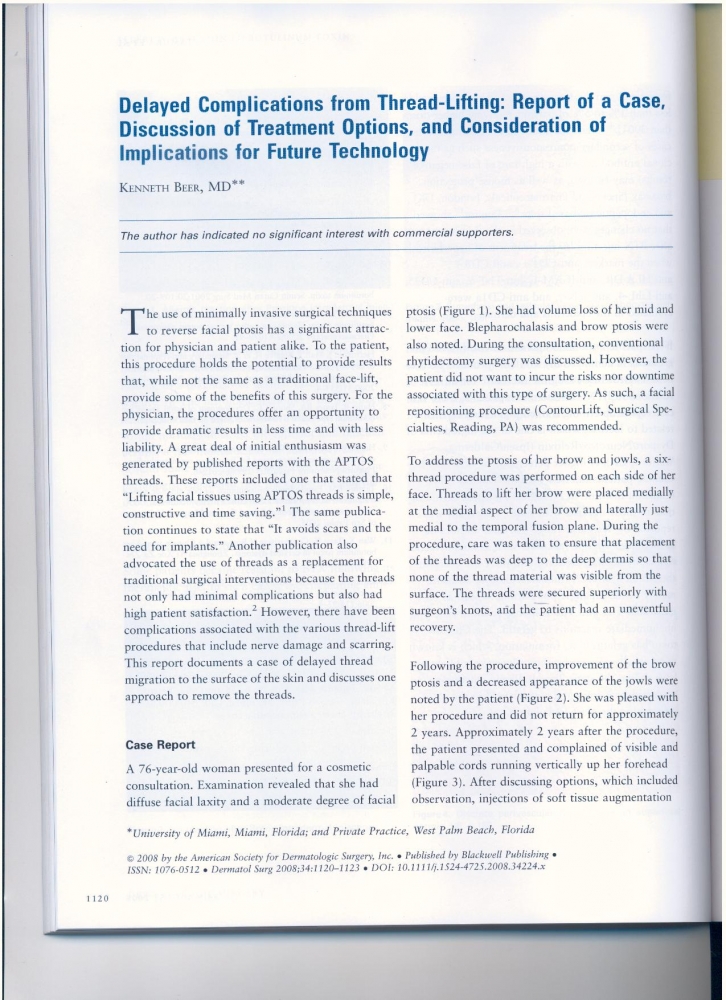 Dermatologic Surgery Volume 34 number 8 August 2008
